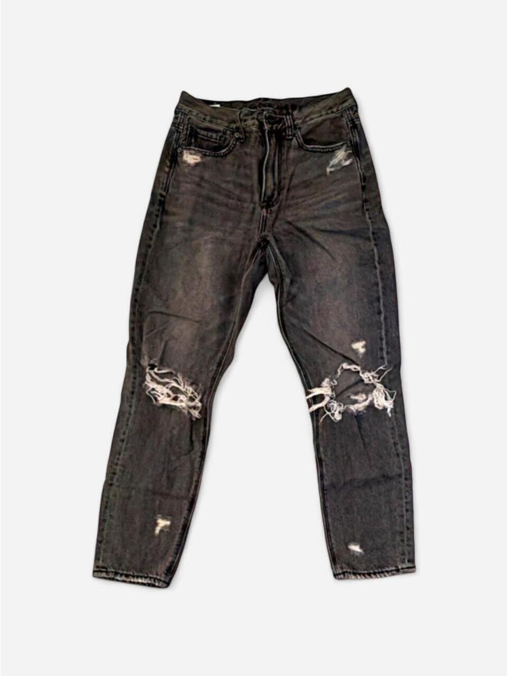 American Eagle Women's Grey and Black Jeans